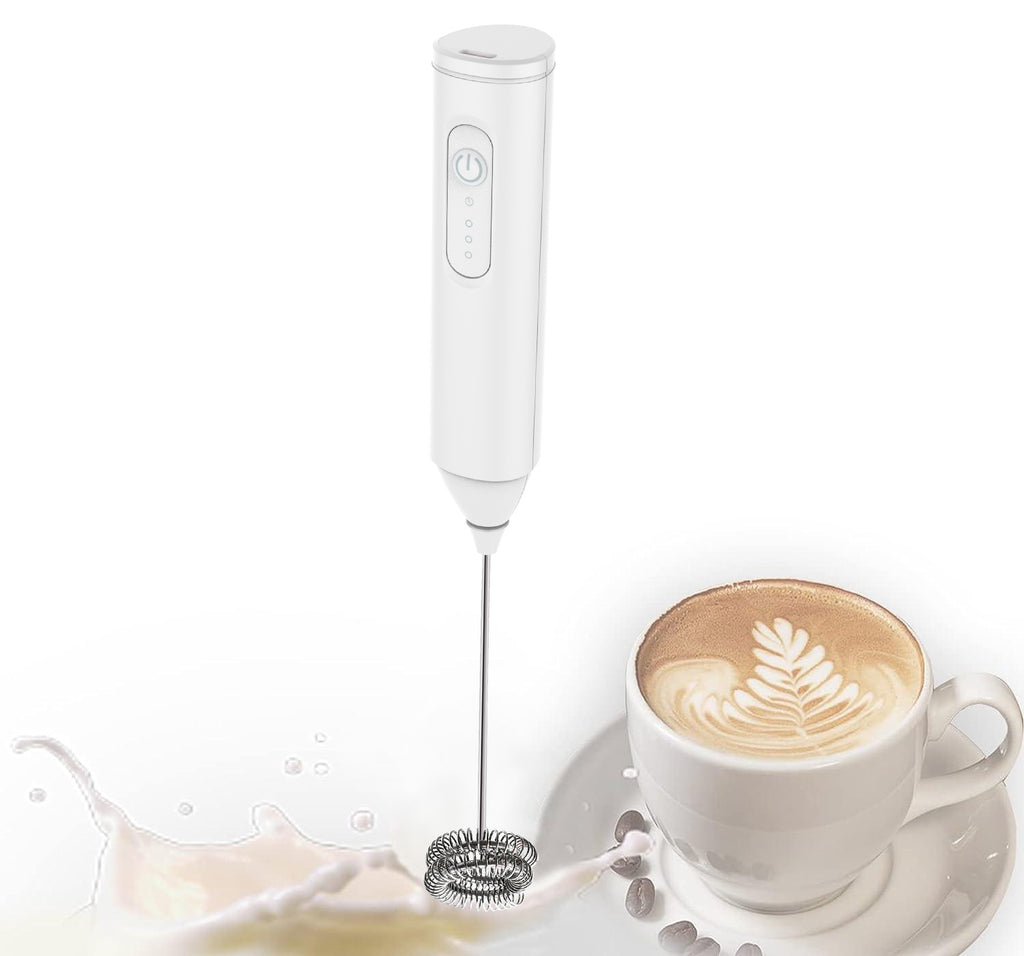 USB Rechargeable 3 Speeds Foam Maker Electric Handle Blender Egg Beater