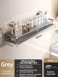 No Drill Suction Cup Bathroom Shelf Toilet Hanging Rack