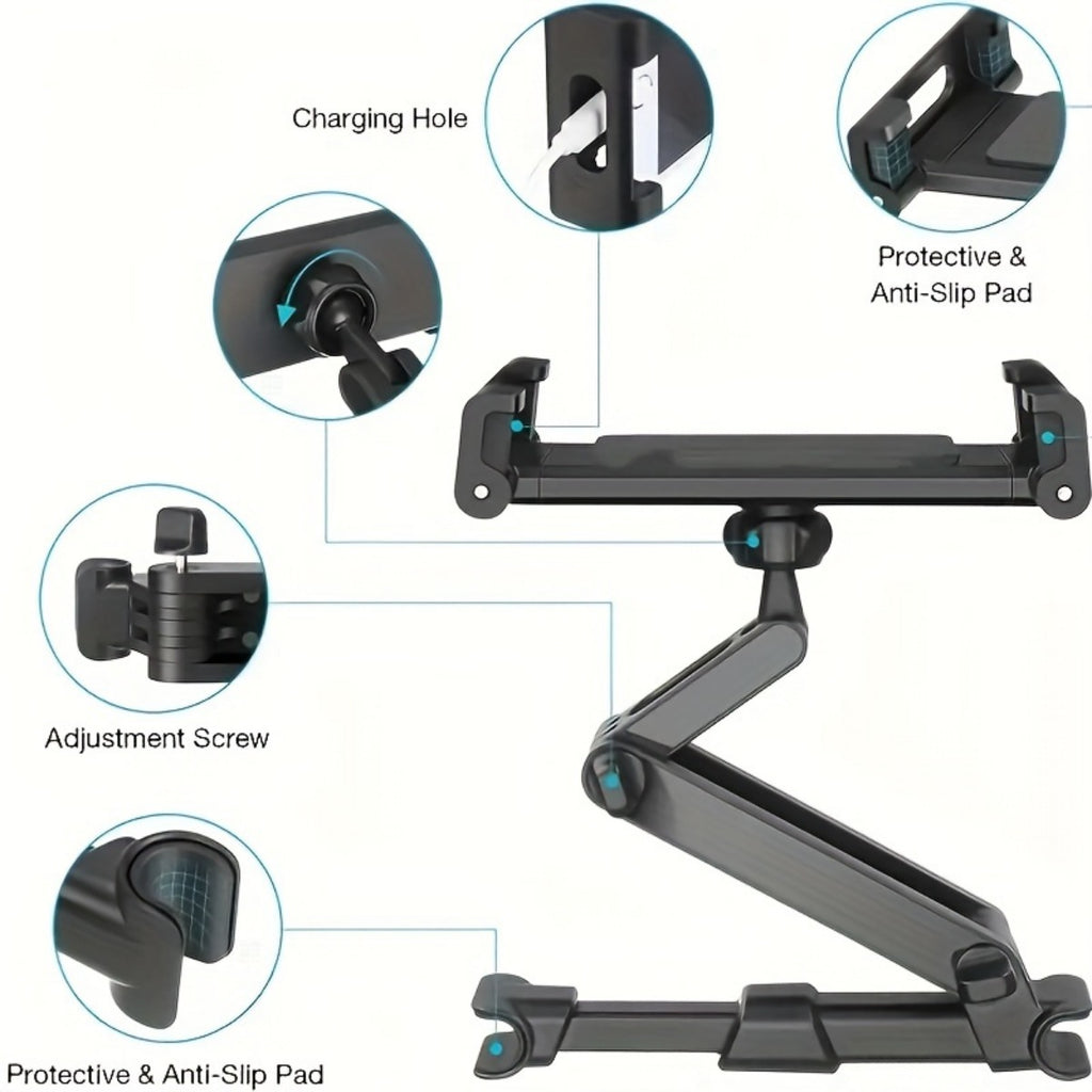 Car Headrest Tablet Holder